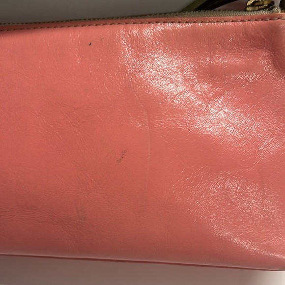 Kate Spade Pink Leather Large Zip Wristlet Clutch Bag - Picture 7 of 11